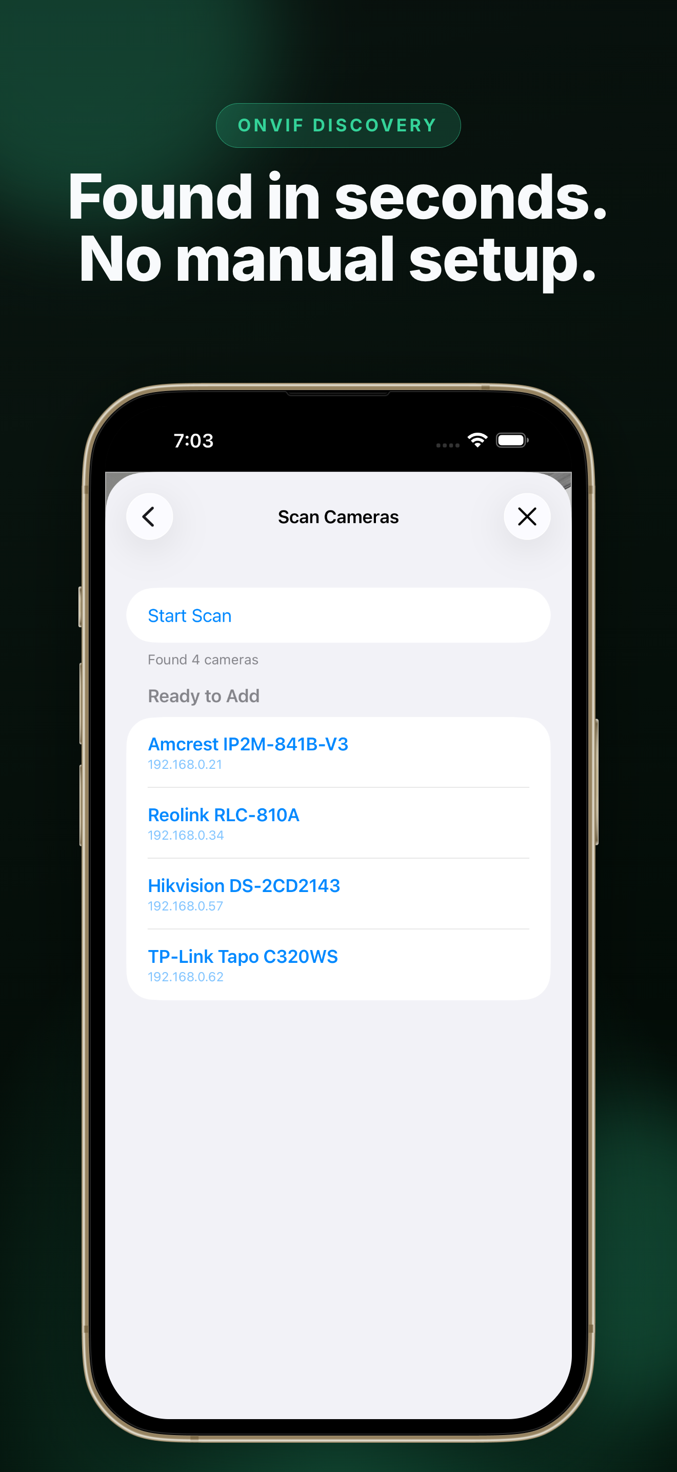 Camera settings