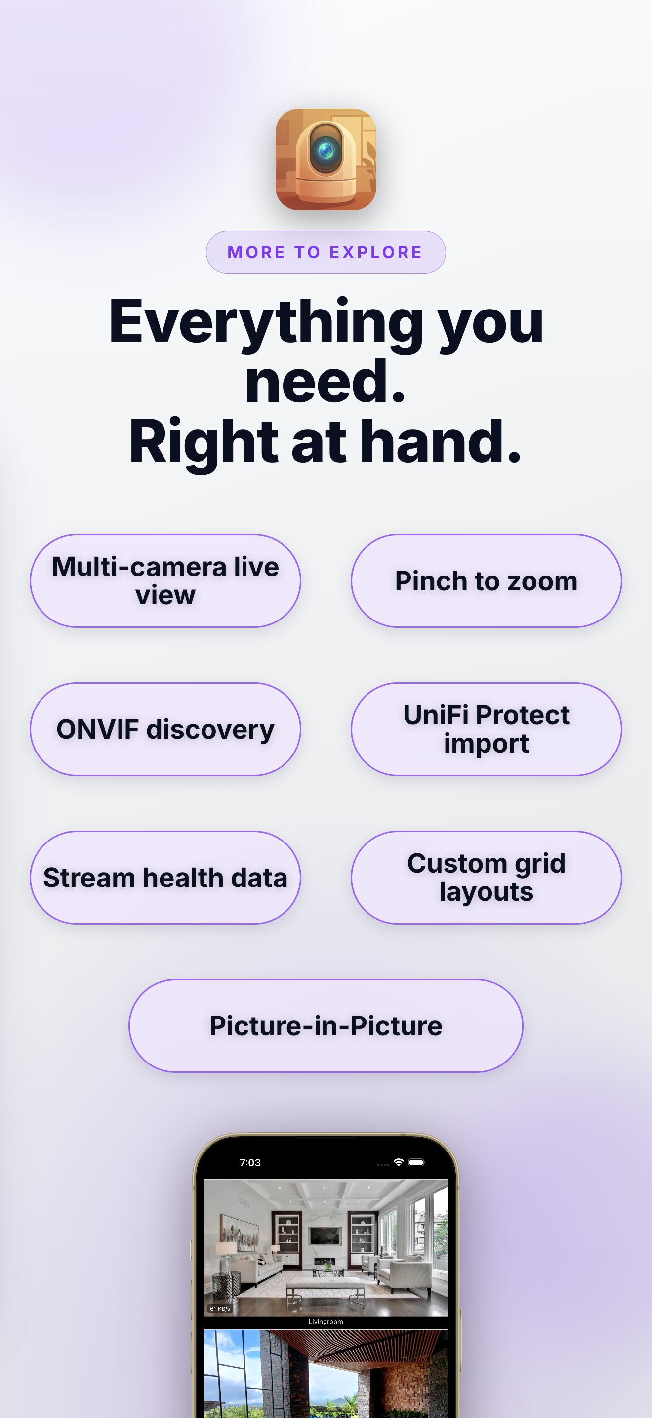 Home Cameras empty state